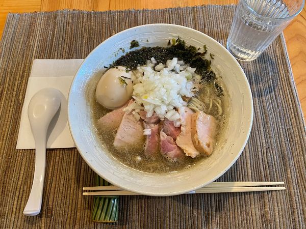 「特製煮干らぁ麺　玉ねぎ増し　味付き替玉」@麺屋 さくら井の写真