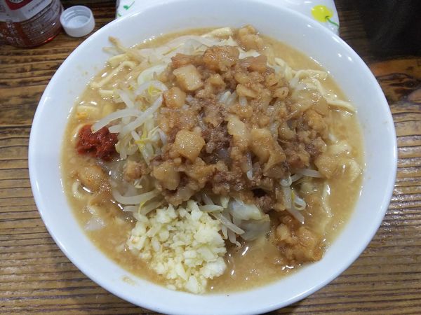 「ラーメン並＋味噌味変更　ニンニクアブラ　900＋100円」@夢を語れ青森の写真