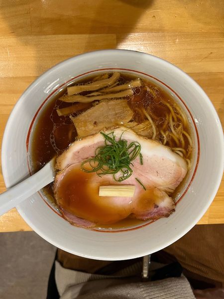 「正油ラーメン 930円」@川の先の上の写真