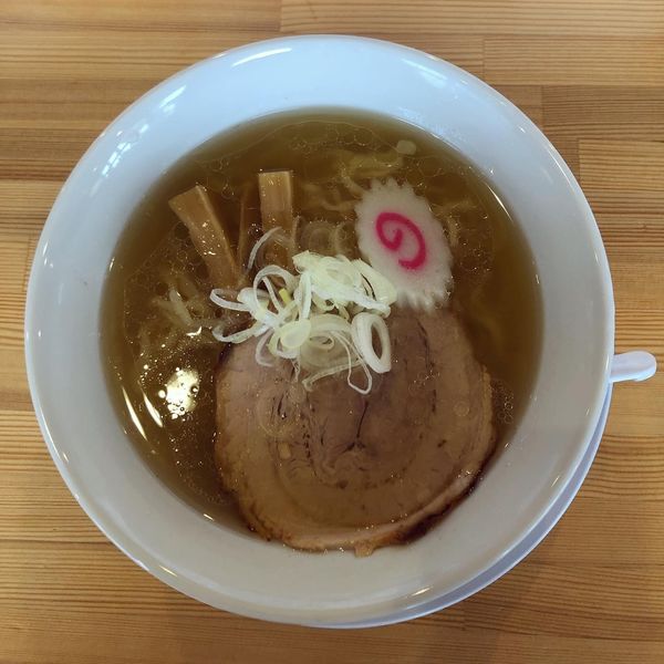 「あっさりらーめん　麺かため」@中華そば 朧月夜の写真