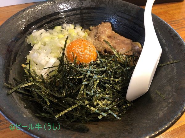 「醤油まぜそば(750円)」@まぜそば颯の写真