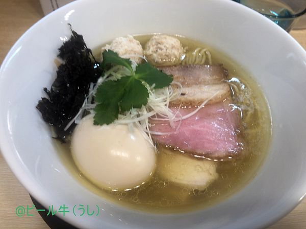 「特製白醤油らぁめん(1000円)」@麺屋 いちょうの写真