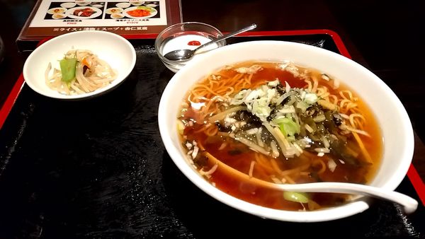 「高菜肉絲麺(ランチセットで935円)」@上海縁の写真