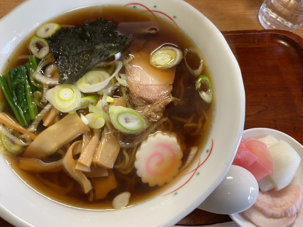 「あっさりスープしょうゆラーメン600円」@お好み亭 さとうの写真