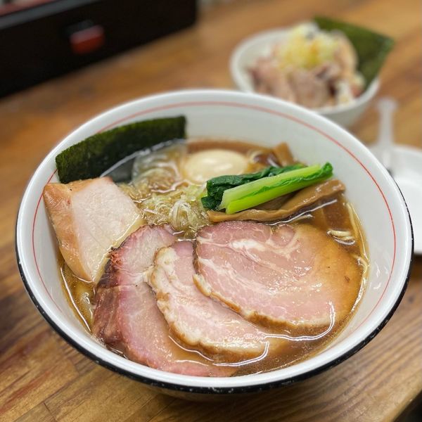 「全部のせにぼし¥1080、肉米¥150」@らぁめん 夢の写真