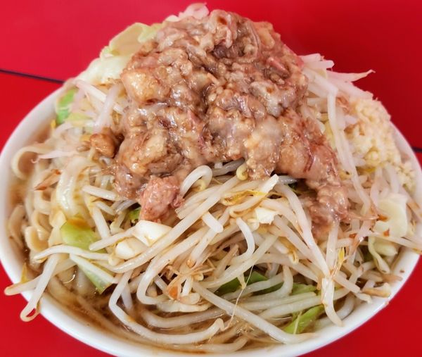 「小ラーメン（全マシ）￥７５０」@ラーメン二郎 ひたちなか店の写真