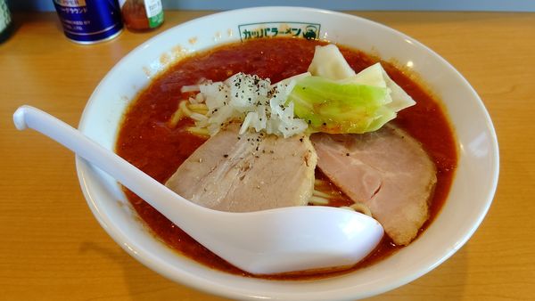 「とまとらーめん(太麺)」@カッパラーメンの写真