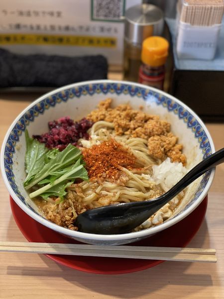 「汁なし坦々麺」@汁なしまぜ麺専門店 麺屋 花桃の写真