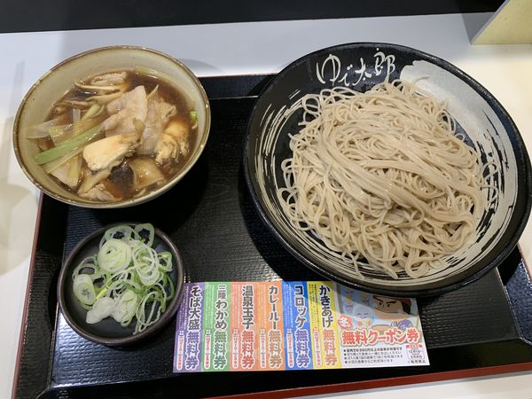 「肉舞茸せいろ(600円)+大盛り(100円)」@ゆで太郎 西五反田本店の写真