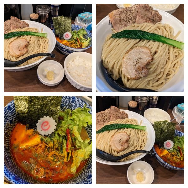 「【限定】攻めすぎたかれーつけ麺特盛り＋ニンニク＋白めし」@狼煙 東大宮店の写真