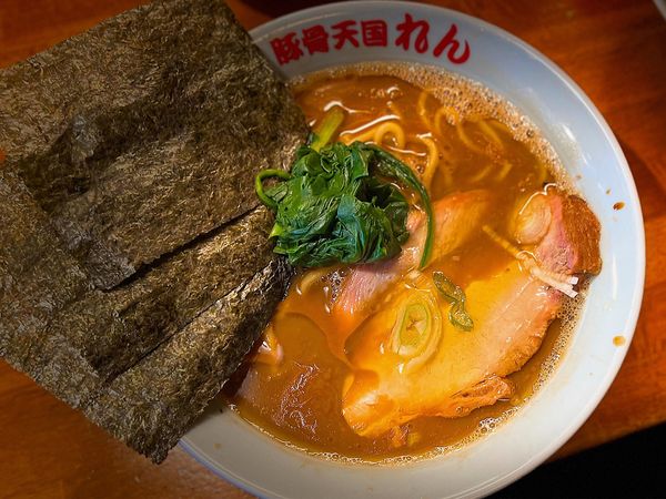 「豚骨天国 800円」@豚骨らーめん れんの写真