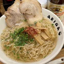 リピ塩ラーメン（大盛り）＋瓶ビール