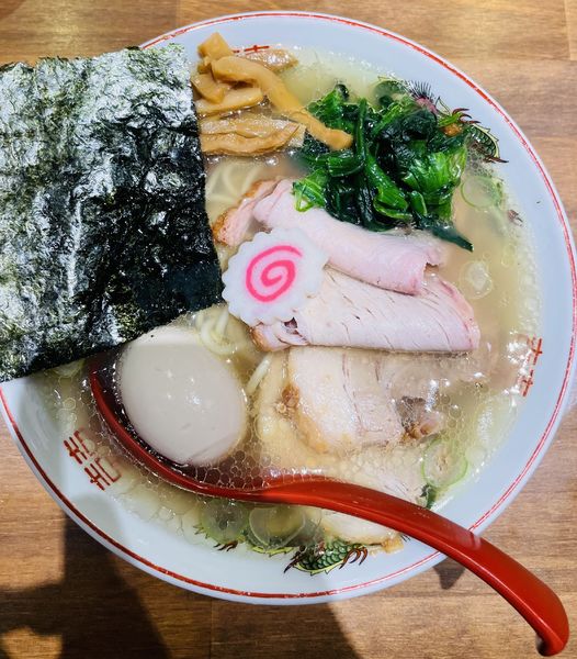 「貝だし塩ラーメン(チャーシュー+味玉)1140円」@五代目むじゃきの写真