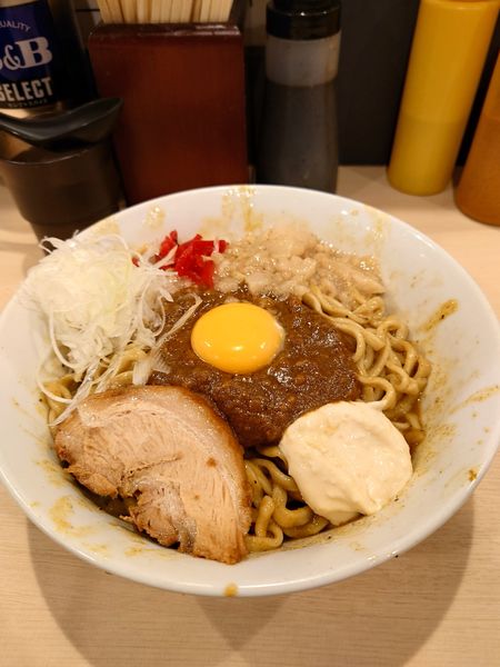 「限定鷹の目咖喱  アブラ  ガリマヨ」@鷹の目 蒲田店の写真