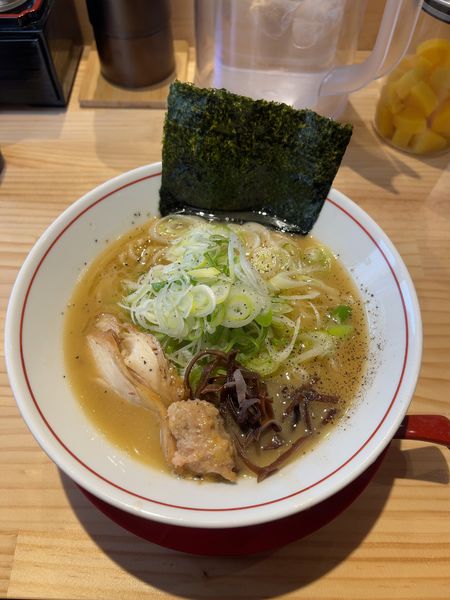 「鶏ラーメン(塩)850円」@らーめん ぼんくらの写真
