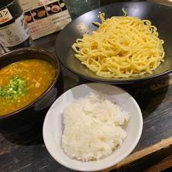かれーつけ麺🍜🥢(並)&サービスライス🍚