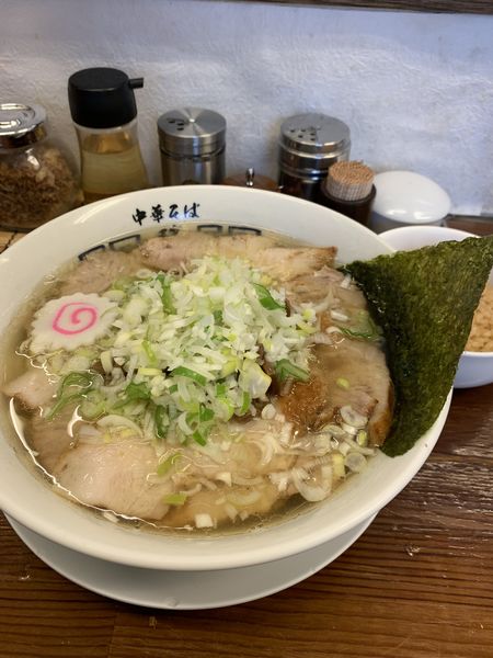 「肉そば＋肉飯（17時までサービス）」@中華そば 馥の写真