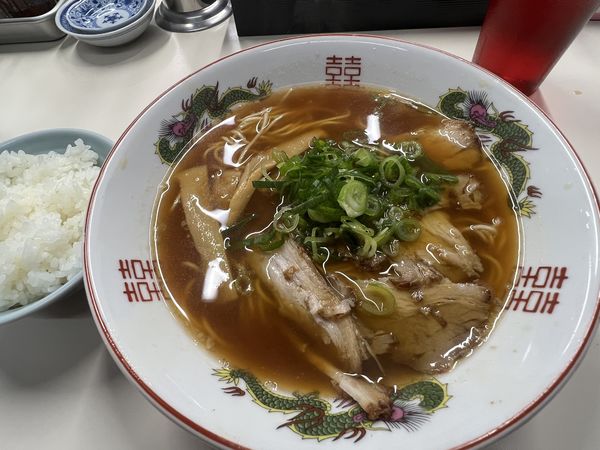 「唐揚げセット（1050円）」@中華そば 双鳩の写真