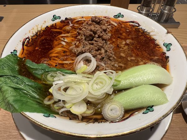 「黄金のたんたん麺+〆の一口ごはん(1188+0円)」@担担麺の掟を破る者の写真