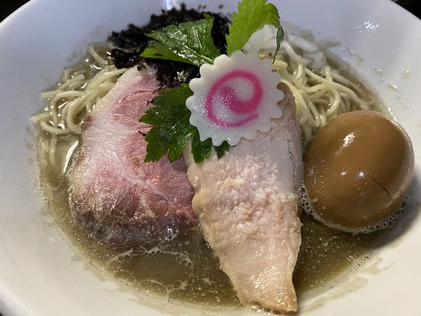 「味玉煮干しそば（950円）」@中華そば いづるの写真