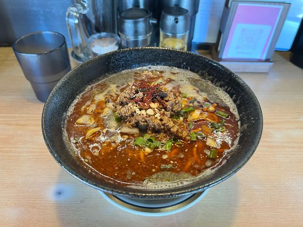 「黒坦々麺」@蓮 ラーメンの写真