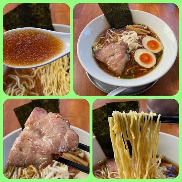 「醤油ラーメン ¥900+味玉¥150→¥0（クーポン）」@らーめん丸心の写真