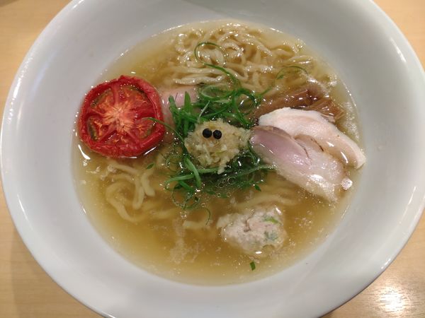 「塩そば　１１００円」@饗 くろ㐂の写真