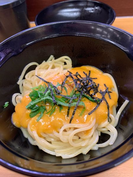 「濃厚うにまぜそば」@スシロー いわき平店の写真