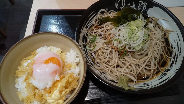 「朝食セット・納豆ごはん+三陸わかめ(¥430+クーポン)」@ゆで太郎 竹橋店の写真