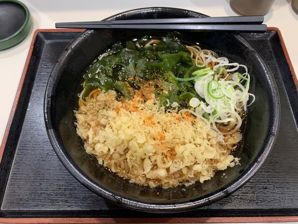 「わかめそば 480円」@ゆで太郎 池袋2丁目店の写真