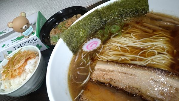 「醤油ラーメン+Aセット（730円+600円税込）」@麺屋こうきの写真