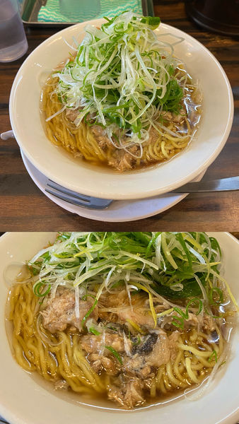 「[限定] アブラボウズの煮付けの和えそば ¥1400」@稲荷屋の写真