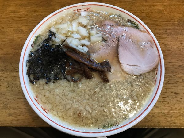 「背脂煮干中華そば　850円」@背脂煮干中華そば 我武者羅 初台店の写真