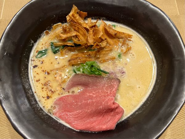 「白トリュフ香る和牛ローストビーフのせ鶏白湯ラーメン」@MENSHO SAN FRANCISCOの写真