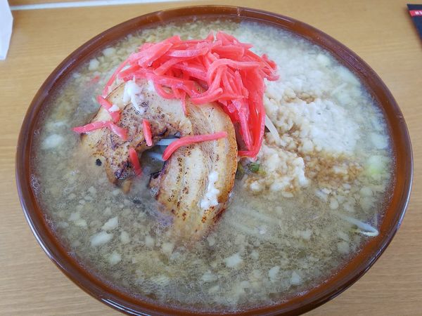 「濃厚背脂醤油（アブラマシ）　850円」@味匠やずやの写真