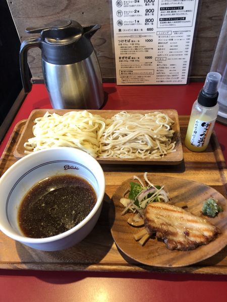 「つけそば(醤油・中盛300g)1000円」@戸越らーめん えにしの写真