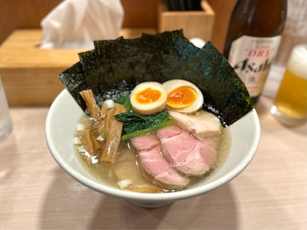 「特製塩中華ソバ¥1100、海苔¥100」@中華ソバ ちゃるめの写真