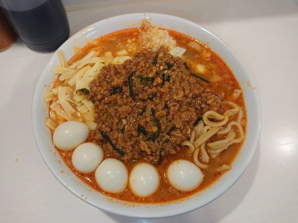 「限定F「スタミナ にんにくん」＋うずら＋チーズ」@ハイパーファットンの写真