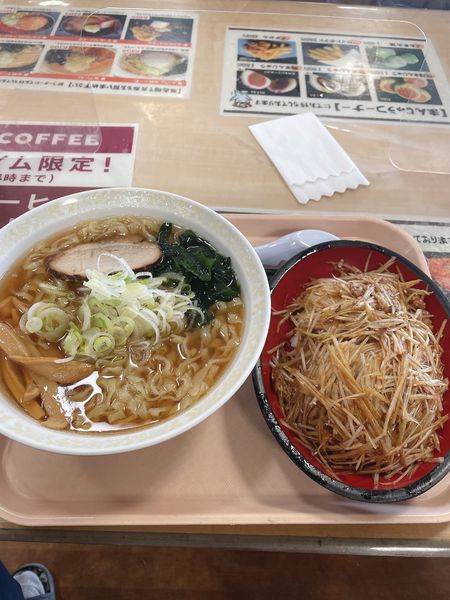 「佐野ラーメンとネギ丼」@道の駅 ごかの写真