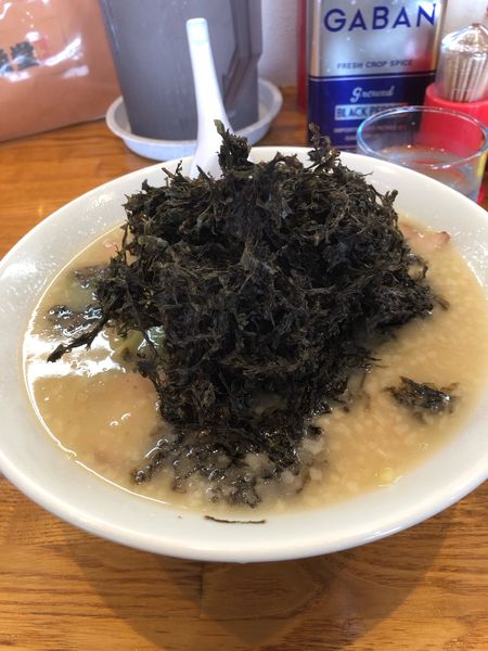「北海のりラーメン中盛り」@らーめん 頑固 一徹堂の写真