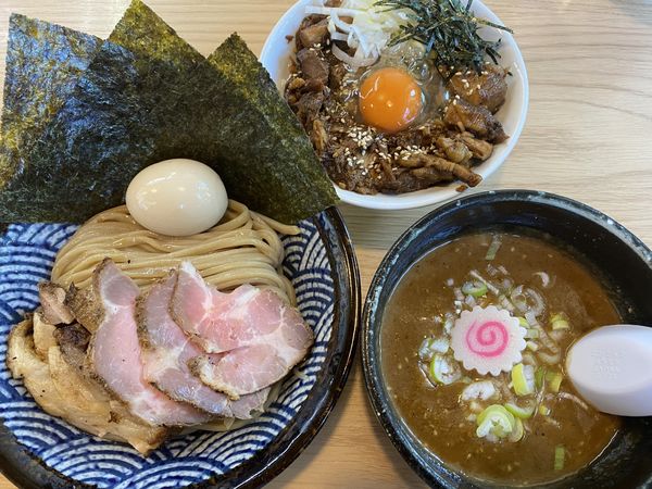 「特製味噌つけ麺+スタミナまかない飯 1230+350」@大勝軒ROSSO－ロッソ－の写真