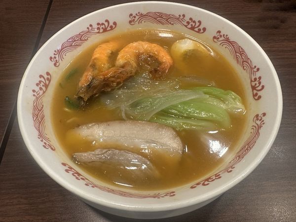 「年末年始限定ふかひれと海老の濃厚蟹みそラーメン」@バーミヤン 岐阜公園前店の写真
