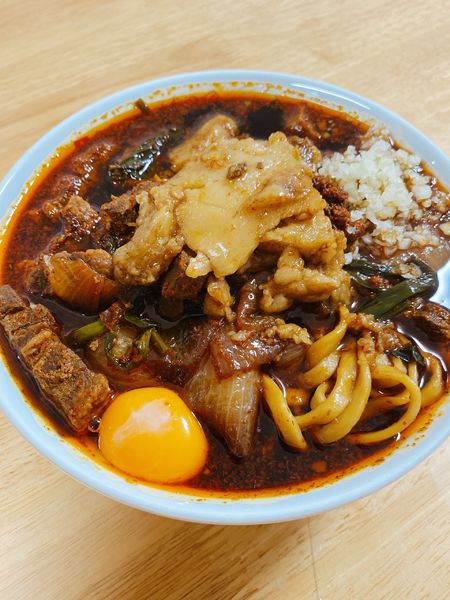 「辛いスタ満ソバ」@元祖スタミナ満点らーめん すず鬼の写真