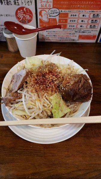 「味噌ラーメン豚増し」@道の途中の写真