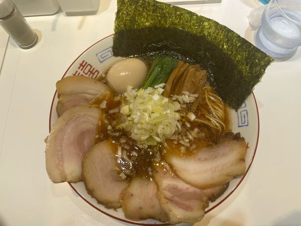 「超魚介そば　フルトッピング」@上方レインボーの写真