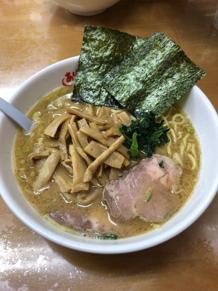 「メンマラーメン(大盛り)」@横浜ラーメン あばん 上尾西口駅前店の写真
