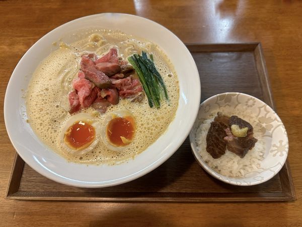 「Xmas限定メニュー・うにくらぁ麺(煮卵）2400円」@らぁ麺はうす Sumika0の写真