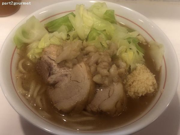 「ミニラーメン 「ニンニクアブラ」(850円)」@ハイパーファットンの写真