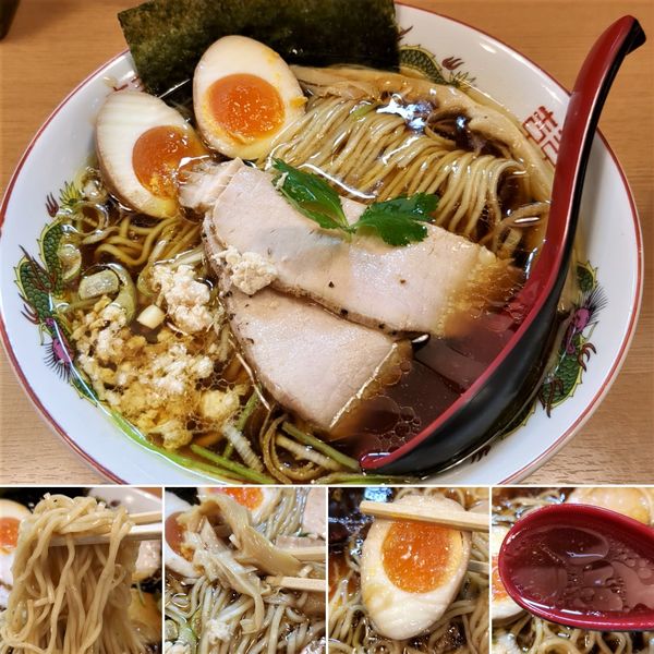 「中華そば(醤油)＋味玉＝900円」@ゑぞ食堂の写真