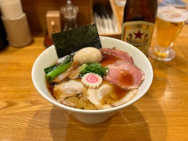 「特製軍鶏しなそば¥1050、大盛り無料」@しなそば 天味の写真